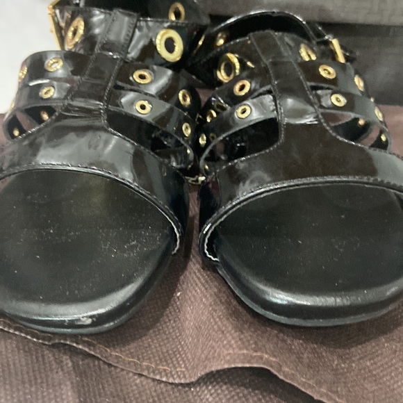 Cole Haan Nike Air Whitney Gladiator sandals 5 w/ gold grommets & buckles - Picture 9 of 12
